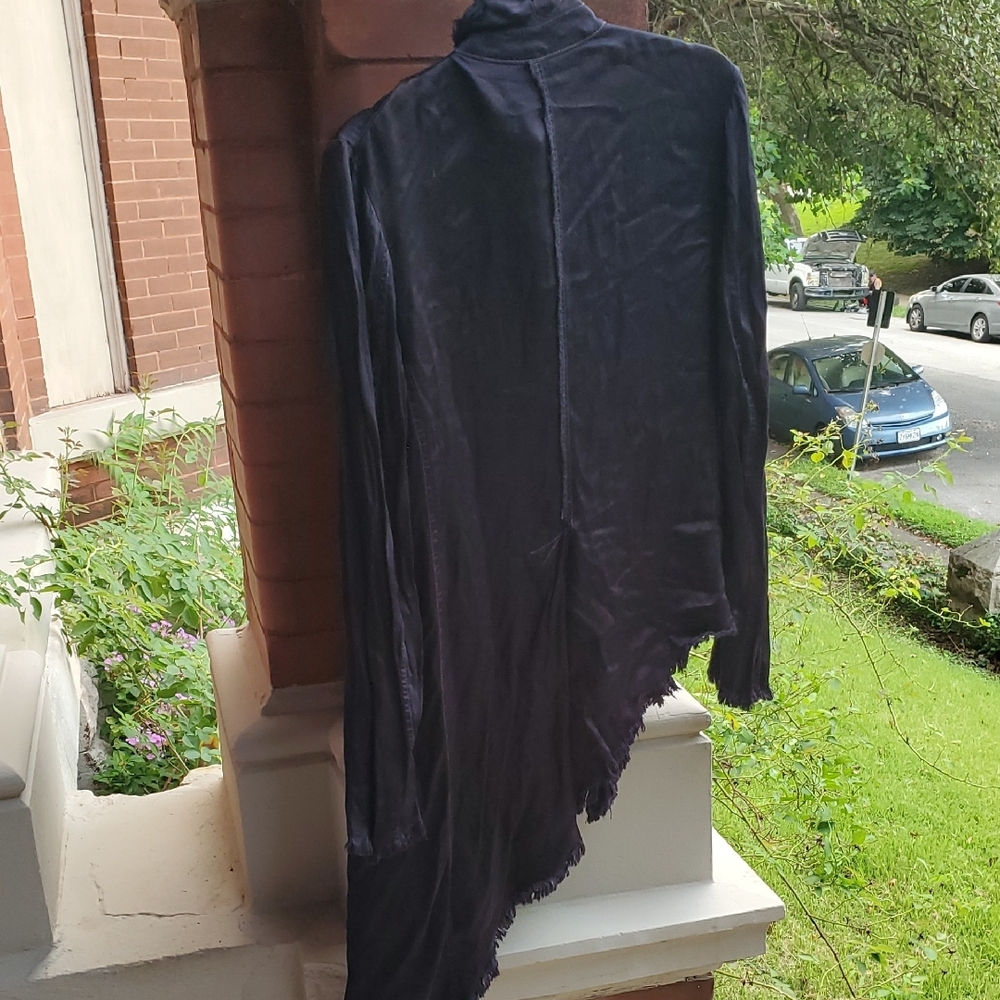 Nwt Sz 3 Jaga Elegant Black Assymetric Jacket - Picture 8 of 9